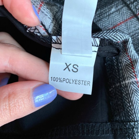 Schoolgirl Plaid Panel Mini Skirt - Picture 10 of 12